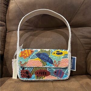VIRAL Marshalls Beaded Fish Design Bag